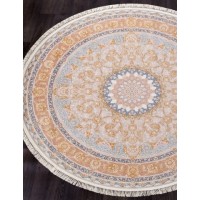 Иранский ковер Shahname 1200 129 Крем круг